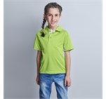 Kids Tournament Golf Shirt Lime